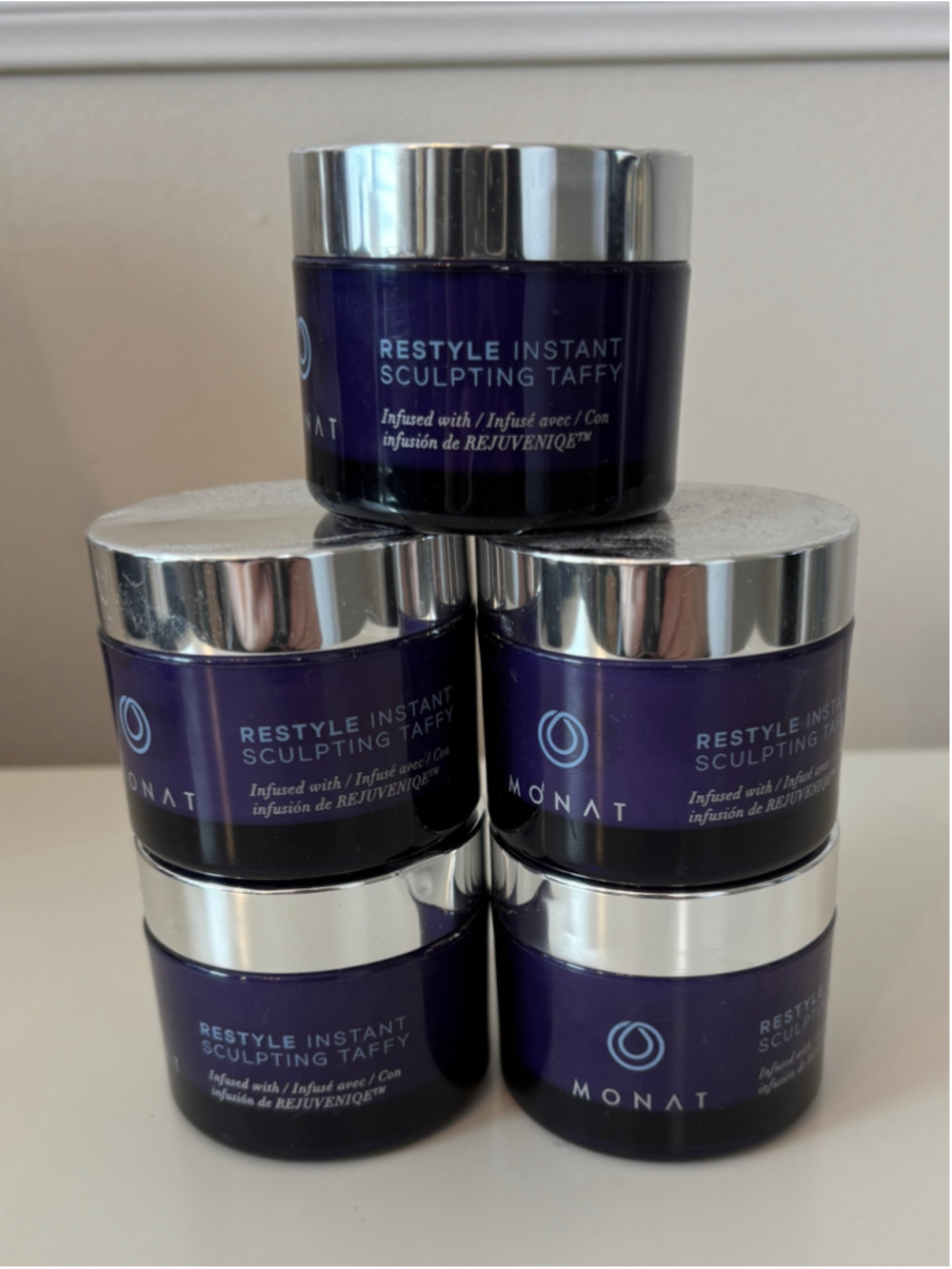 Monat Restyle Instant Sculpting Taffy Hair Styling Cream Lot of 5 - 50 ml